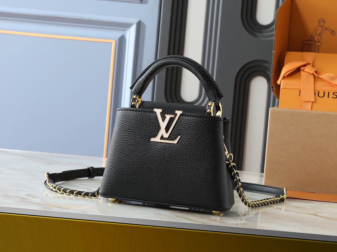 LV Classic Handbag Monogram Canvas Model M55090 Shoulder Strap Business